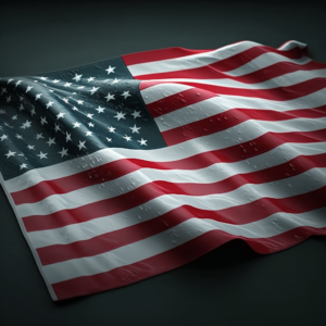 USA Flag Radon Gas