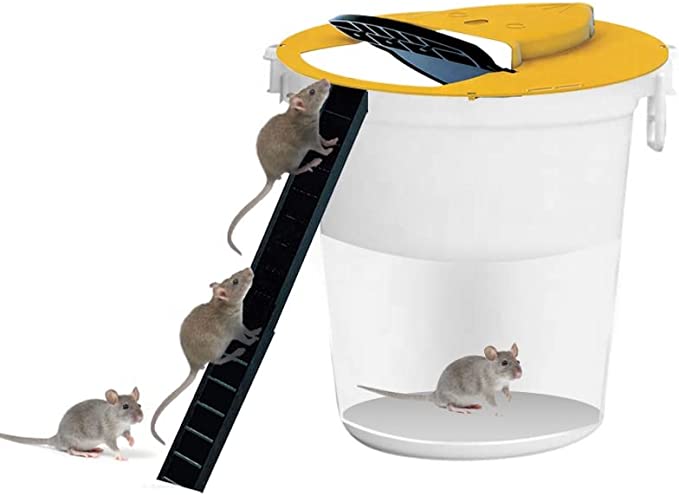 Bucket Mouse Trap Flip and Slide Bucket Lid Rat Trap Indoor Outdoor Mice  Trap 