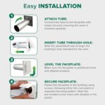 How to install the dryer vent 
