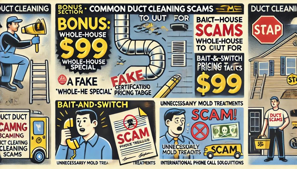 Common Duct Cleaning Scams to Watch Out For